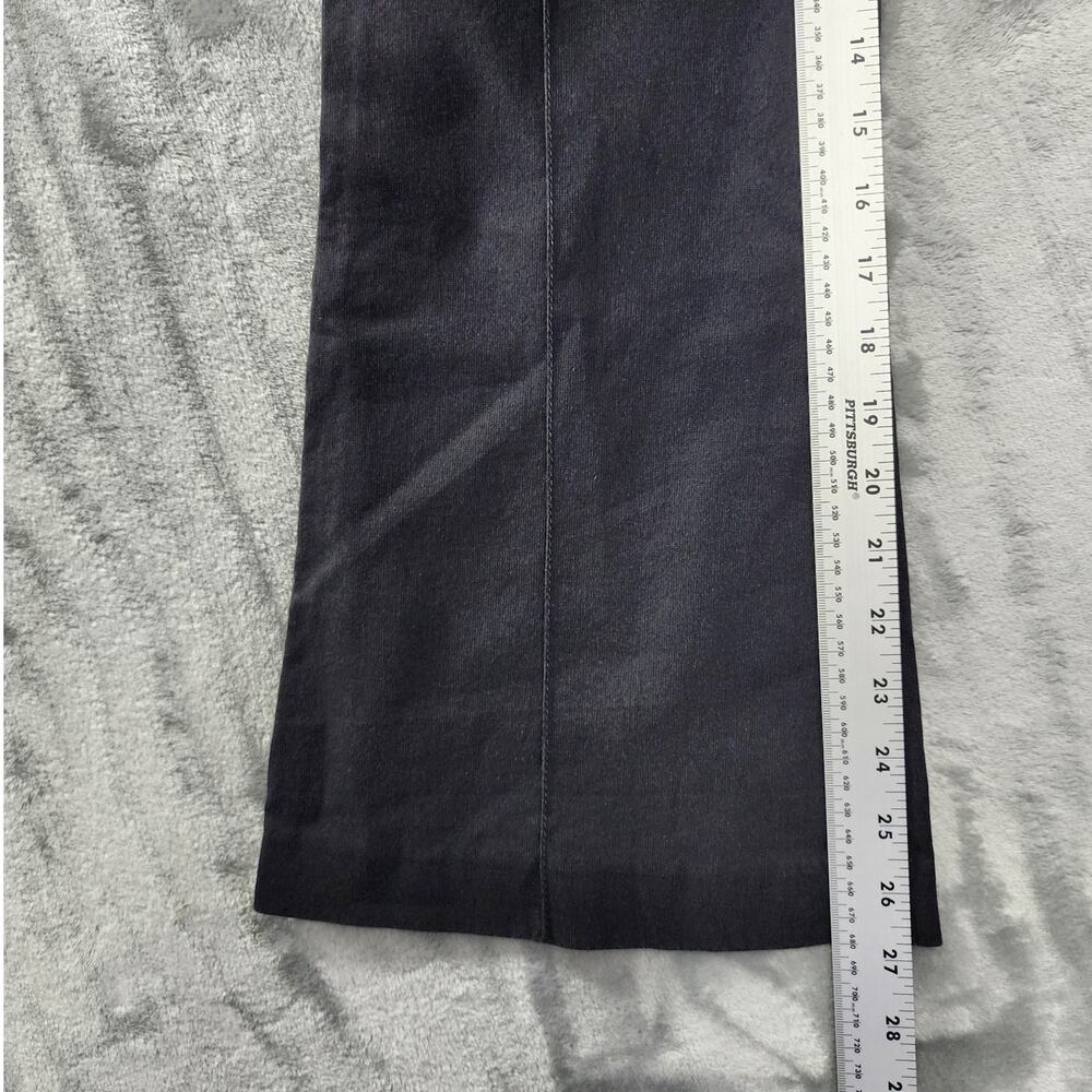 Isabel Marant Pants Women 34 US‎ 2 Black Lyre Front Seam Kick Flare Crop Stretch - Picture 8 of 10